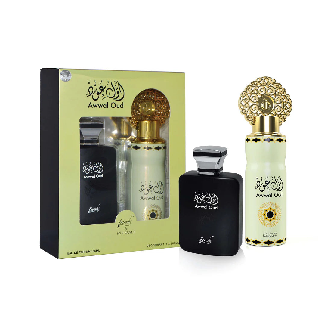 My Perfumes "Awwal Oud" EDP 100ML + DEO 200ML (Gift Set)