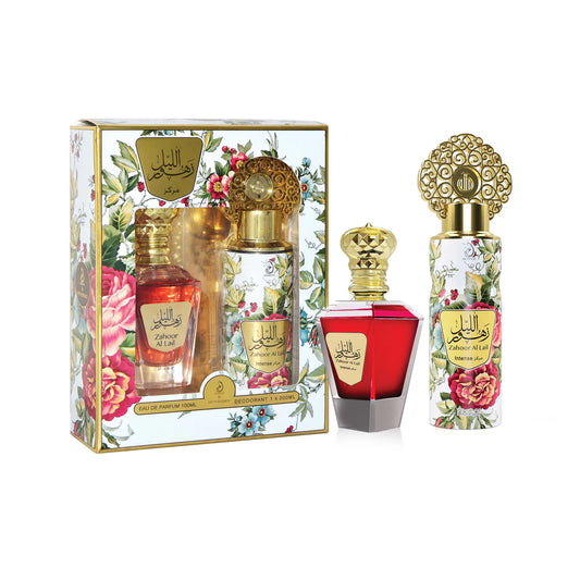 My Perfumes "Zahoor Al Lail" Intense EDP 100ML + DEO 200ML (Gift Set)