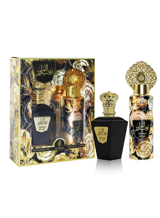 My Perfumes "Zahoor Al Lail" EDP 100ML+DEO 200ML (Gift Set)